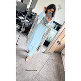 Boski linen 23/a4 sky blue