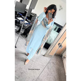Boski linen 23/a4 sky blue