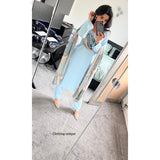 Boski linen 23/a4 sky blue