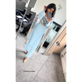 Boski linen 23/a4 sky blue